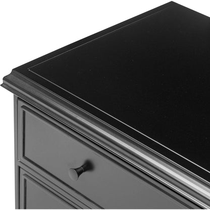 Kurk Nightstand by Four Hands in black. Made from iron in a unique style.