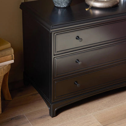 Kurk Nightstand by Four Hands in black. Made from iron in a unique style.