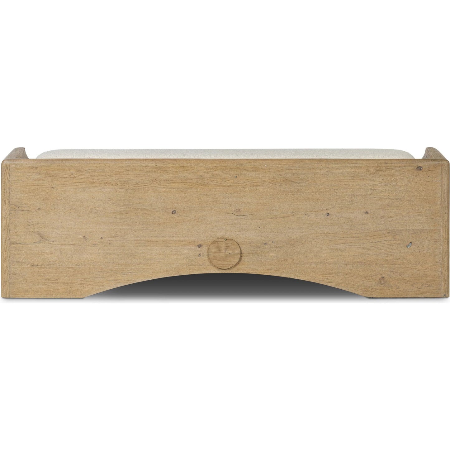 004 SI-2446519 | Additional Silo | Balon Trunk by Four Hands in charter oatmeal, drifted oak thick veneer. Made from 69% polyester, 23% acrylic, 8% flax/linen, thick oak veneer in a transitional style.