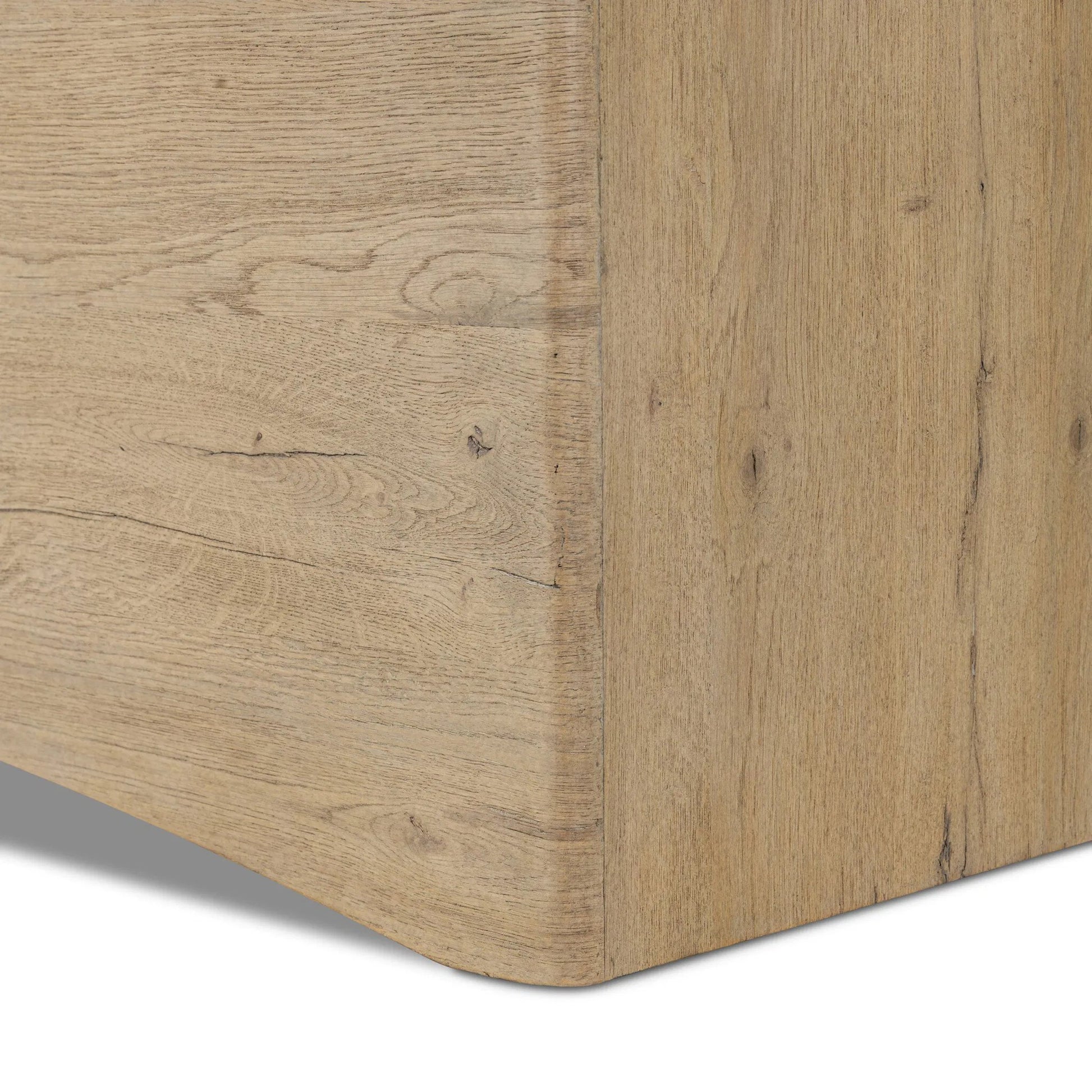 Balon Trunk by Four Hands in charter oatmeal, drifted oak thick veneer. Made from 69% polyester, 23% acrylic, 8% flax/linen, thick oak veneer in a transitional style.