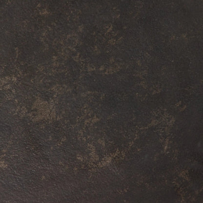 Torrid End Table by Four Hands in distressed bronze. Made from aluminum in a unique style.