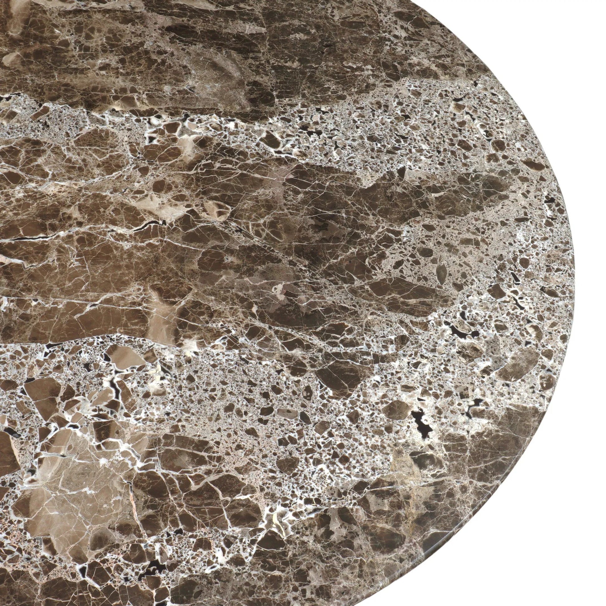 Pavlo Coffee Table by Four Hands in brown marble, dark brown acacia. Made from solid marble, solid acacia in a modern style.