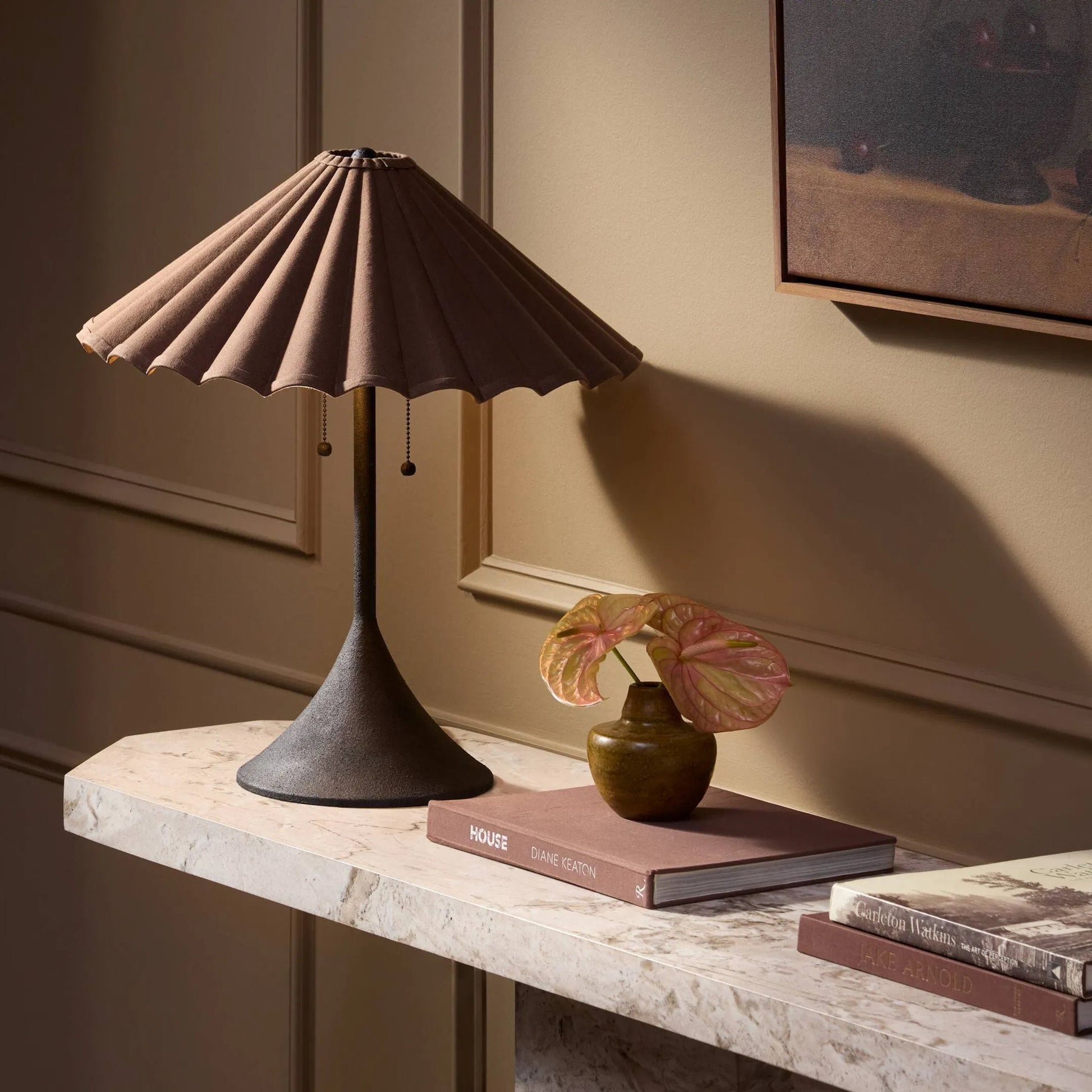 Fiorella Table Lamp by Four Hands. Made from iron in a modern style.