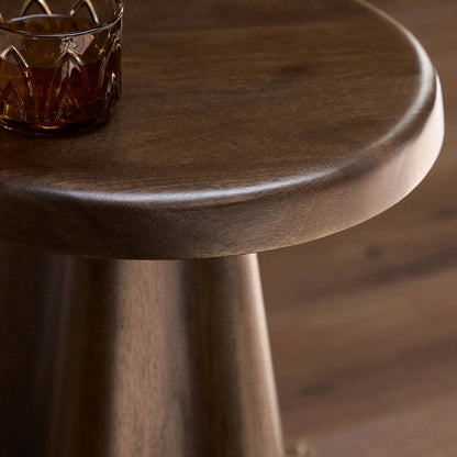 Jinx End Table by Four Hands in tawny mango. Made from solid mango in a traditional style.