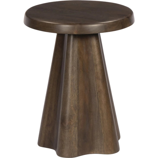 Jinx End Table by Four Hands in tawny mango. Made from solid mango in a unique style.