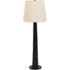 Glossy Black Cast Aluminum, Black Fabric Cord