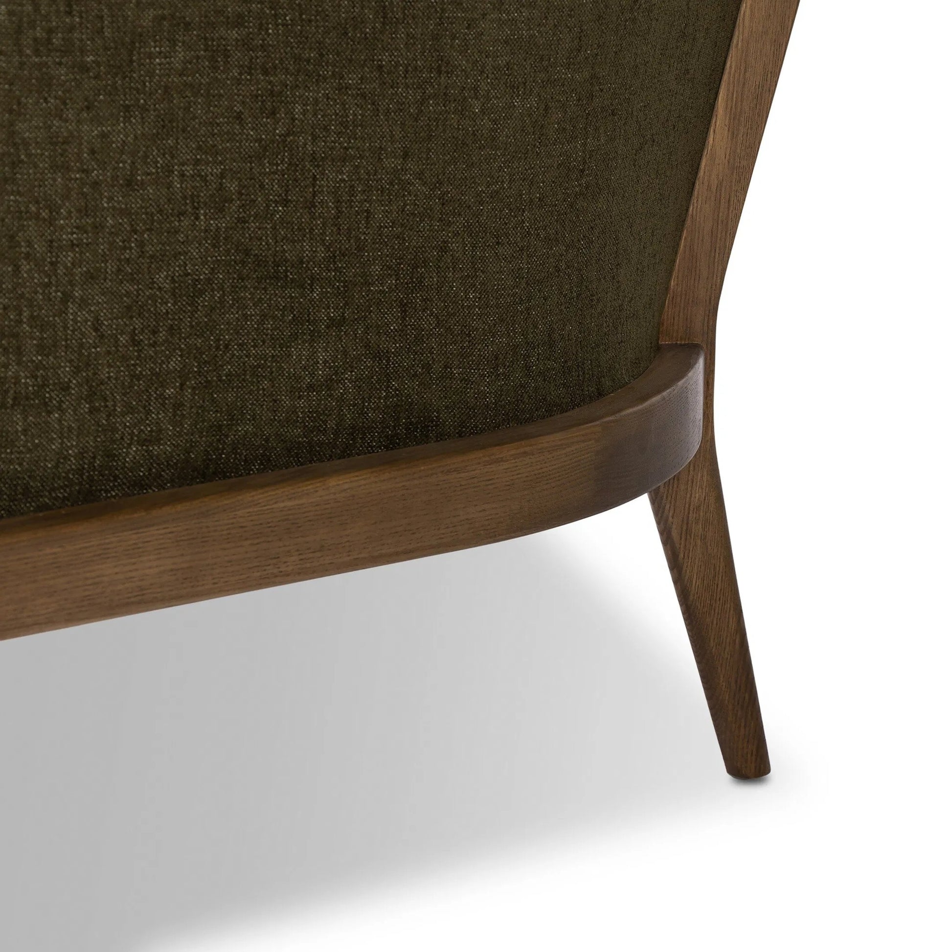 Colston Chair by Four Hands in sutton olive, toasted ash solid. Made from 100% polyester, solid ash in a modern style.