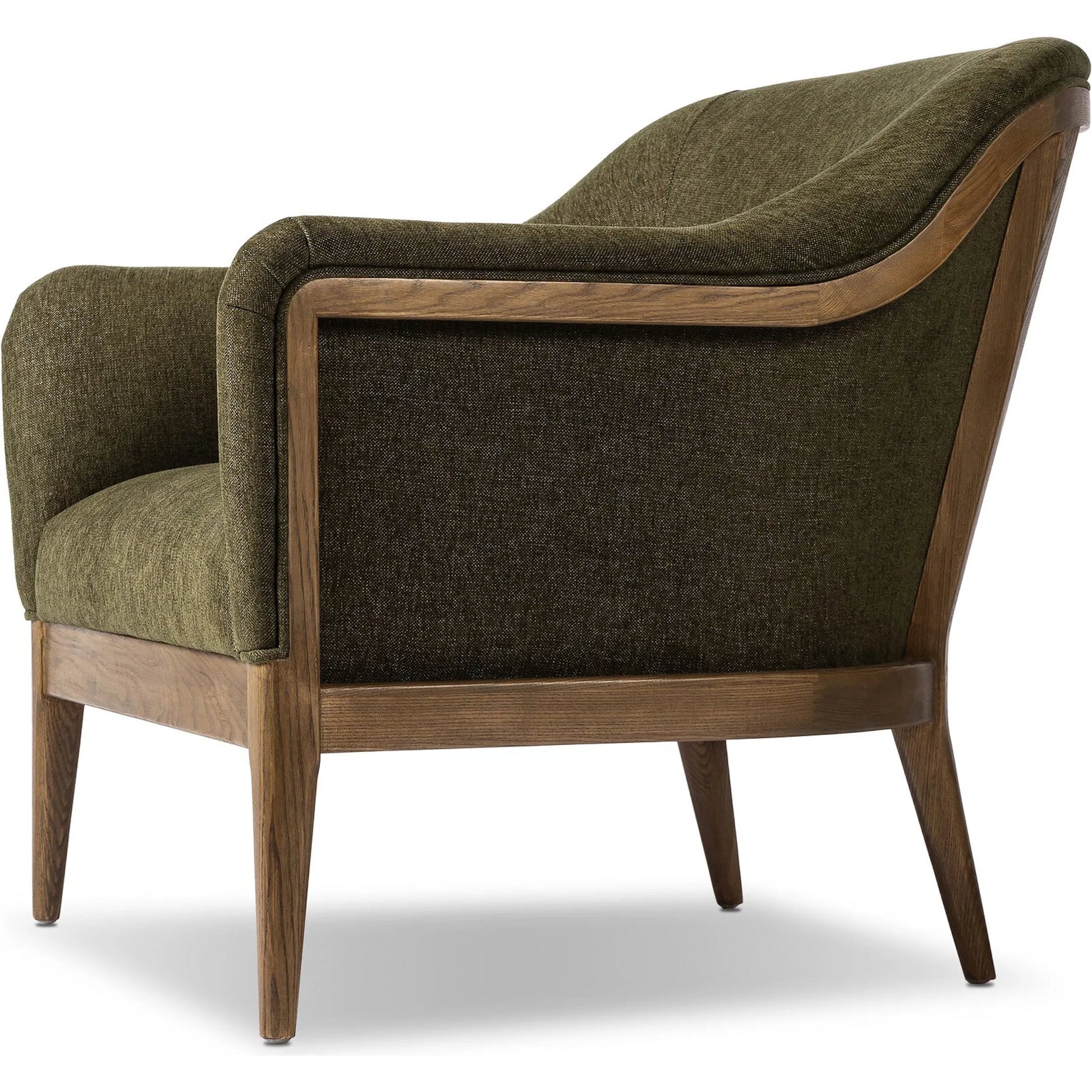 Colston Chair by Four Hands in sutton olive, toasted ash solid. Made from 100% polyester, solid ash in a modern style.