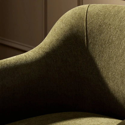 Colston Chair by Four Hands in sutton olive, toasted ash solid. Made from 100% polyester, solid ash in a modern style.