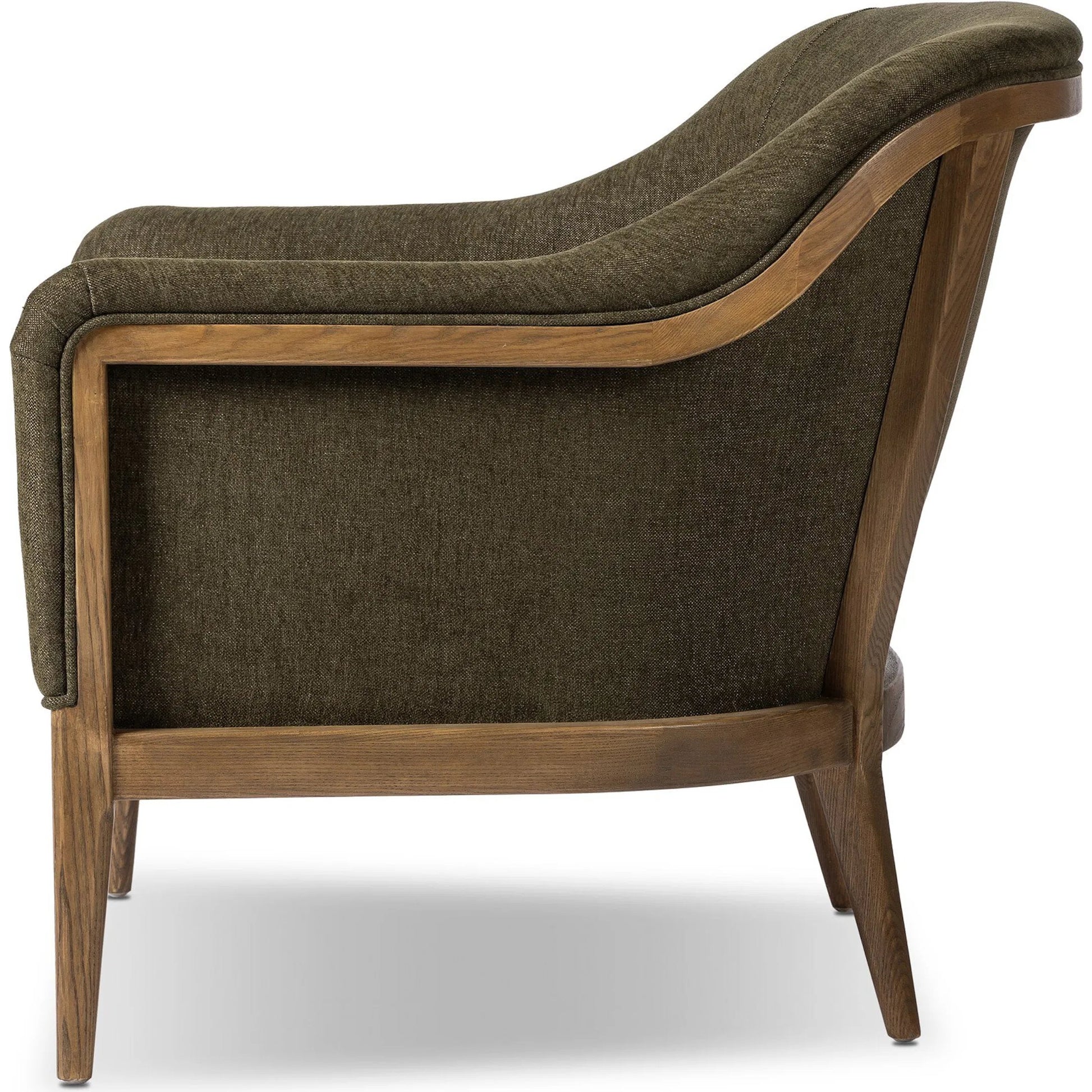 Colston Chair by Four Hands in sutton olive, toasted ash solid. Made from 100% polyester, solid ash in a modern style.