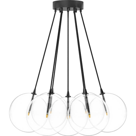 Cloud 7 Globe Chandelier by Four Hands. Made from glass, brass, thermoplastic in a modern style.