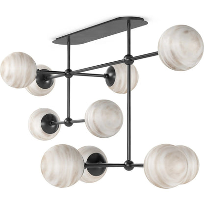 Armstrong Linear Chandelier by Four Hands. Made from unique in a modern style.