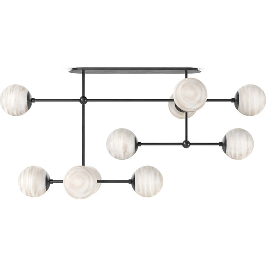 Armstrong Linear Chandelier by Four Hands. Made from unique in a modern style.
