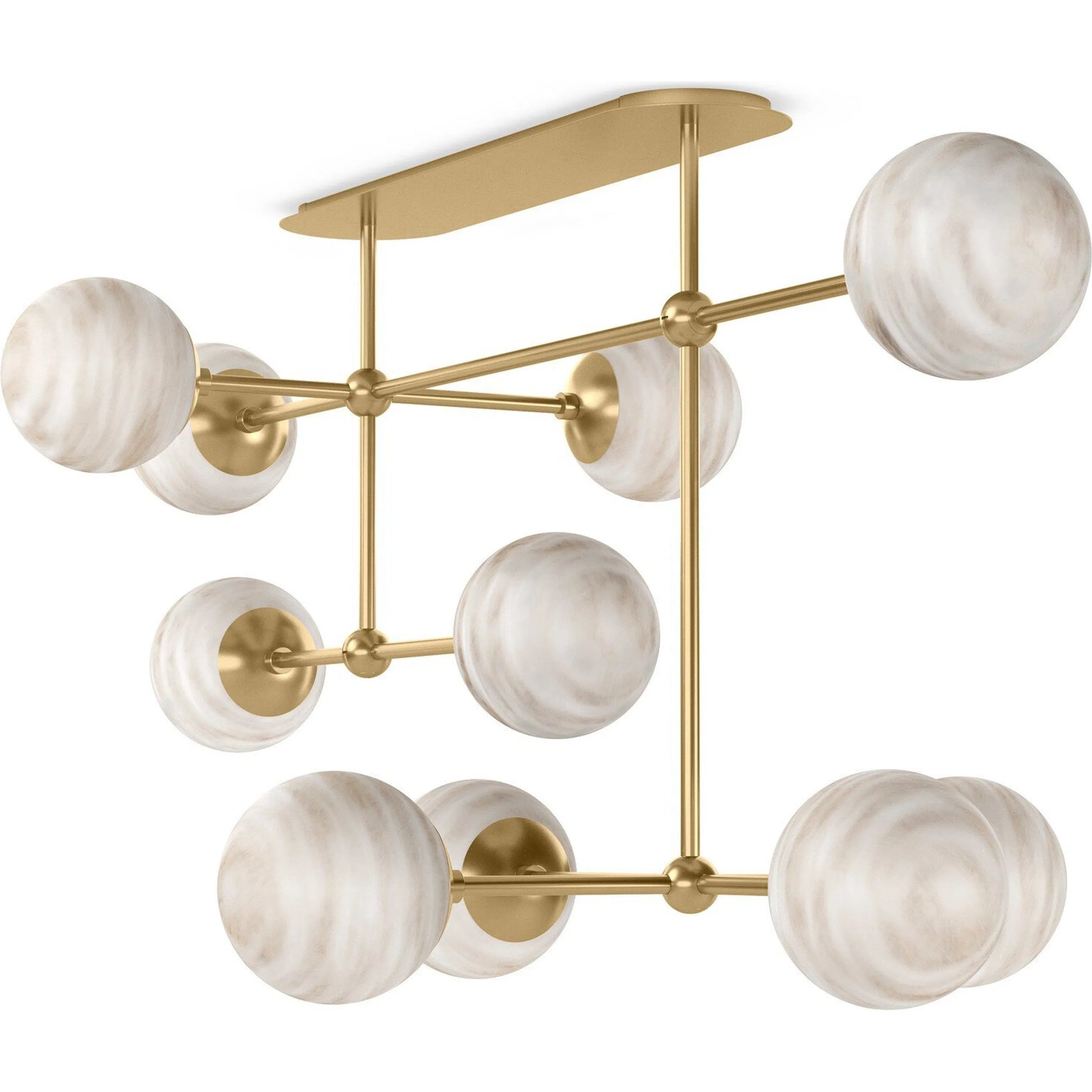 Armstrong Linear Chandelier by Four Hands. Made from unique in a modern style.