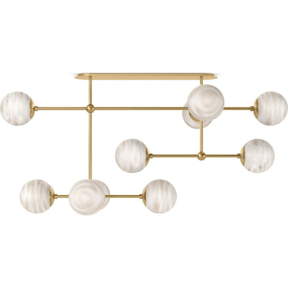 Armstrong Linear Chandelier by Four Hands. Made from unique in a modern style.