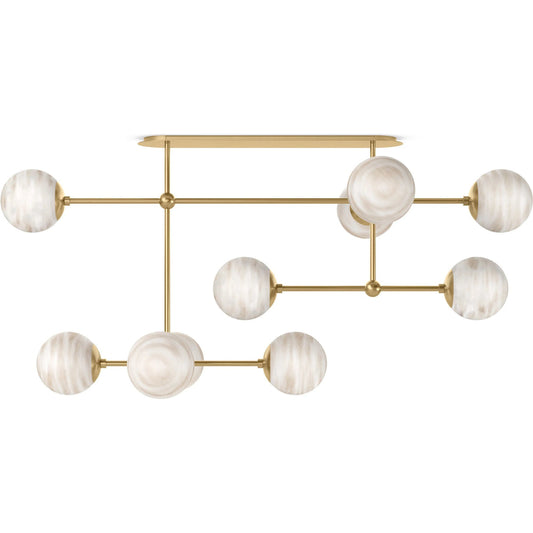 Armstrong Linear Chandelier by Four Hands. Made from unique in a modern style.