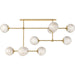 Armstrong Linear Chandelier by Four Hands. Made from unique in a modern style.