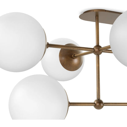 Armstrong Linear Chandelier by Four Hands. Made from unique in a modern style.