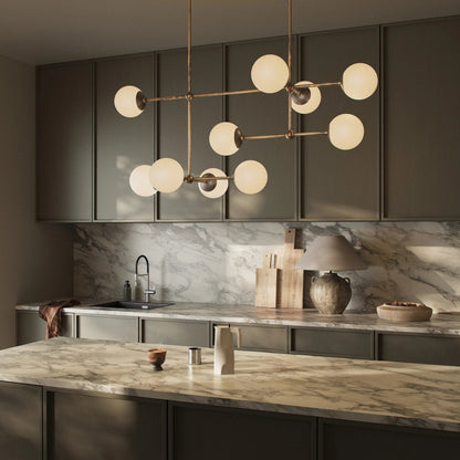 Armstrong Linear Chandelier by Four Hands. Made from unique in a modern style.