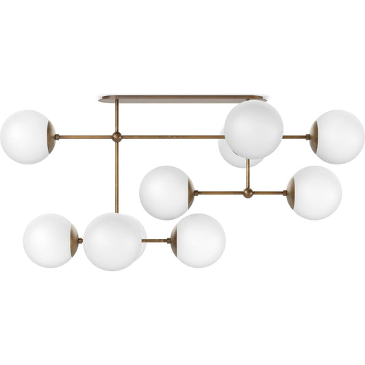 Armstrong Linear Chandelier by Four Hands. Made from unique in a modern style.