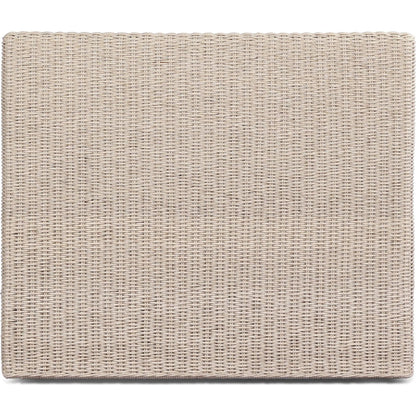 Senna Outdoor Dining Chair and A Half by Four Hands in vintage white, alessi linen. Made from 100% polyethylene, 100% polypropylene in a rustic style.