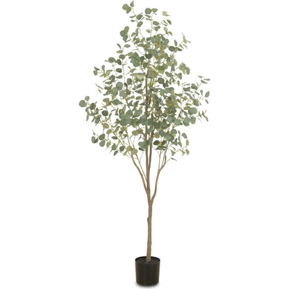 Faux Eucalyptus Tree by Four Hands in faux eucalyptus tree. Made from 55% polyvinyl chloride (pvc), 45% polyethylene in a cottage & farmhouse style.