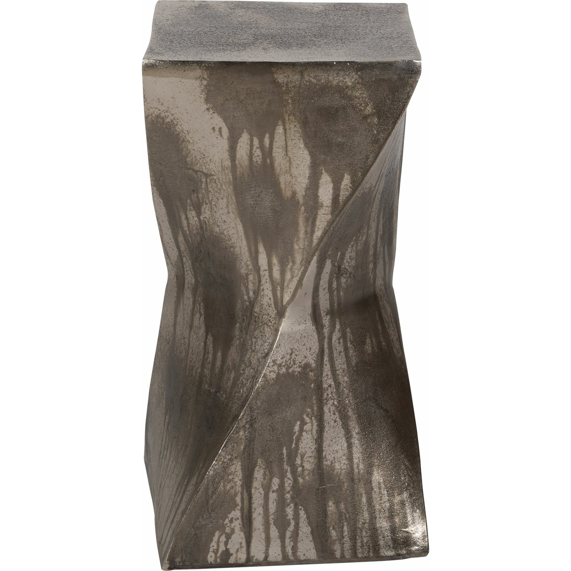 Euphrates Accent Table by Uttermost. Made from aluminum in a modern style.