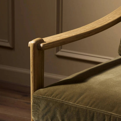 Barwin Chair by Four Hands. Made from 76.8% cotton, 23.2% polyester, solid oak, rush in a rustic style.