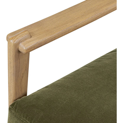 Barwin Chair by Four Hands. Made from 76.8% cotton, 23.2% polyester, solid oak, rush in a rustic style.
