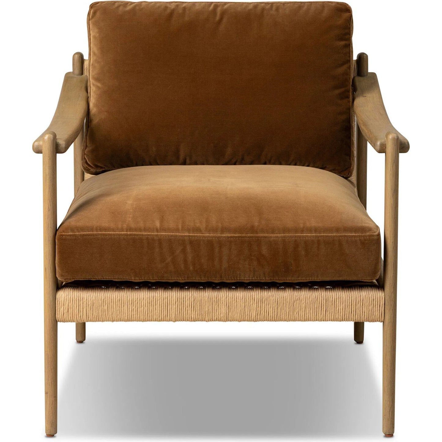 006 SI-2534787 | Additional Silo | Barwin Chair by Four Hands. Made from 76.8% cotton, 23.2% polyester, solid oak, rush in a rustic style.