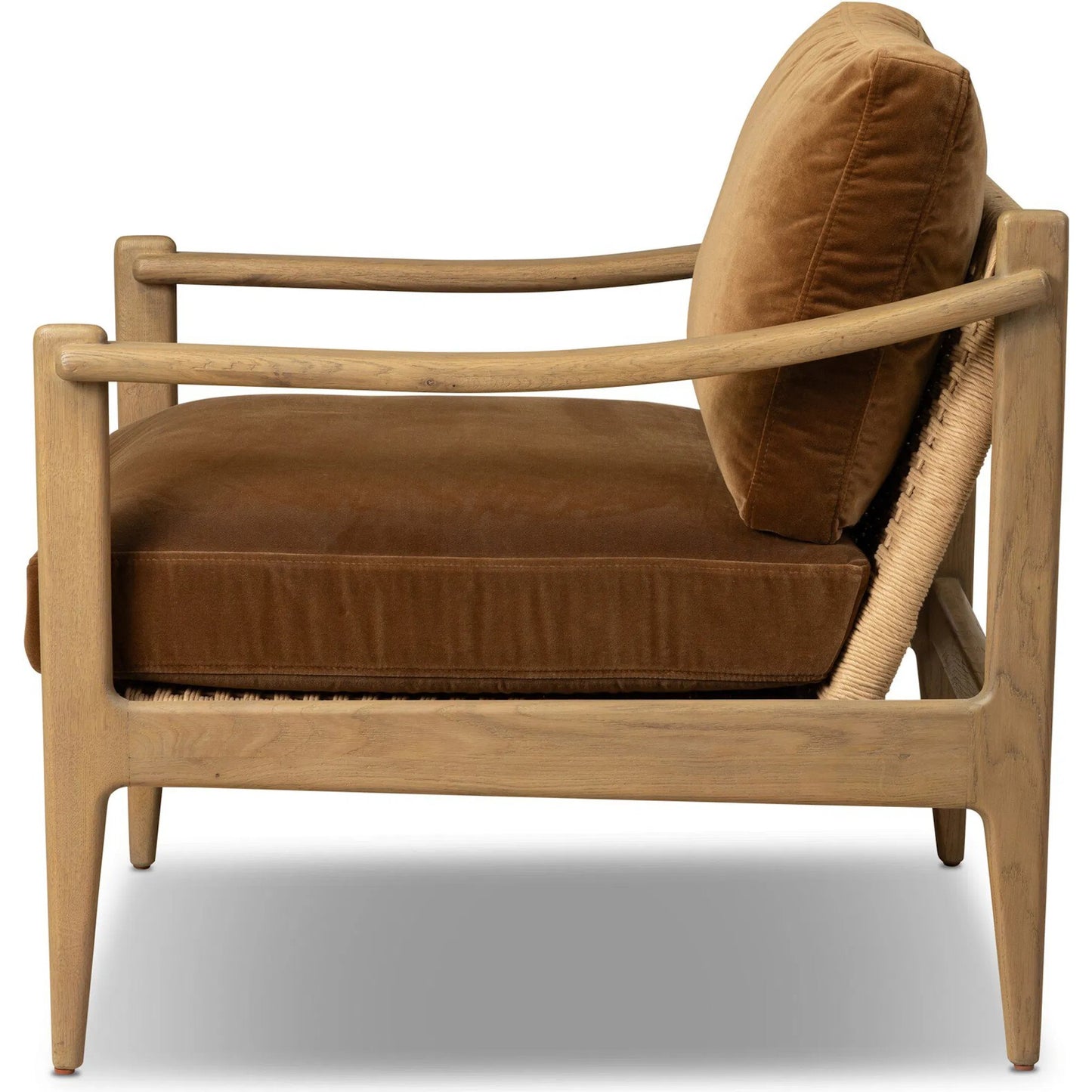007 SI-2534787 | Additional Silo | Barwin Chair by Four Hands. Made from 76.8% cotton, 23.2% polyester, solid oak, rush in a rustic style.