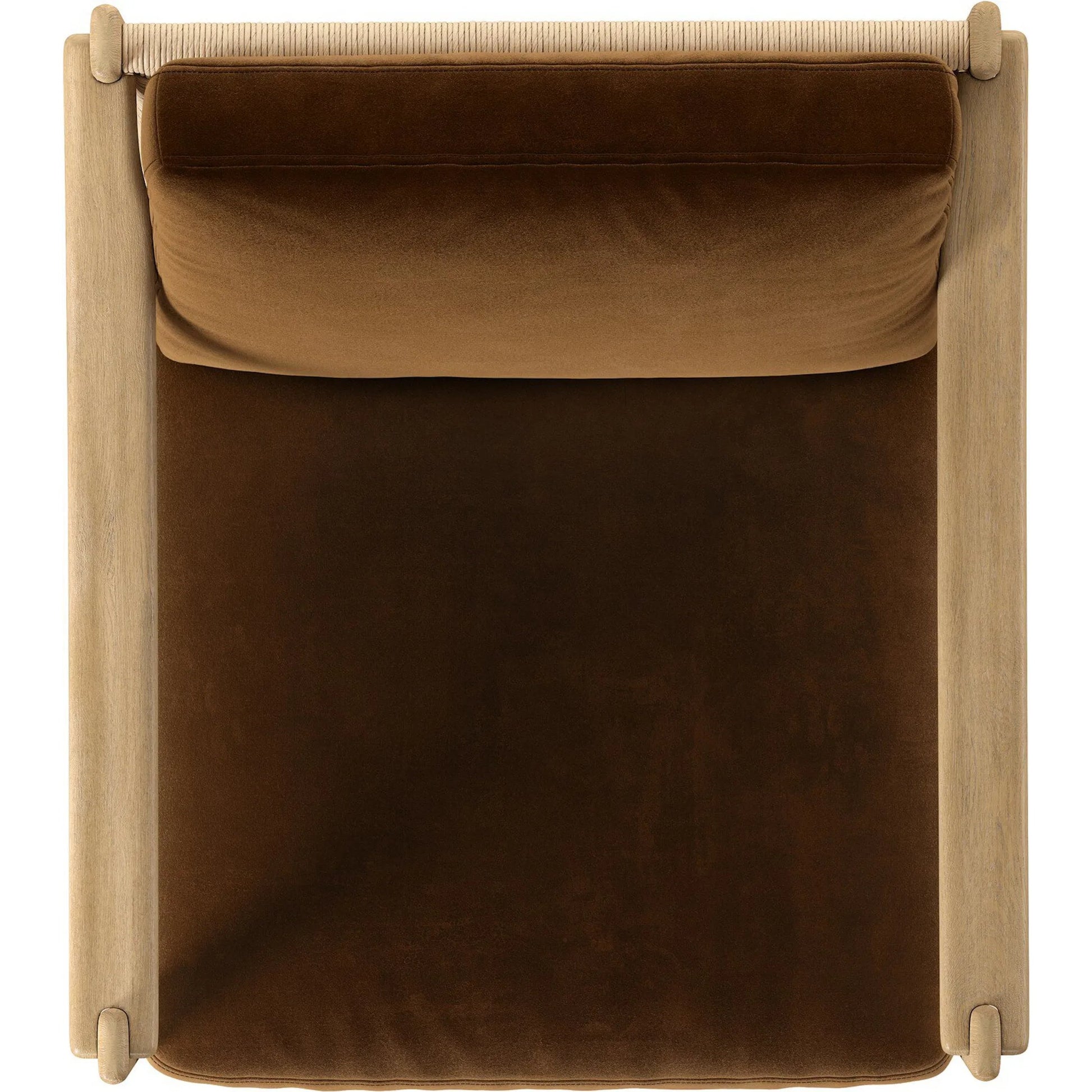 Barwin Chair by Four Hands. Made from 76.8% cotton, 23.2% polyester, solid oak, rush in a rustic style.
