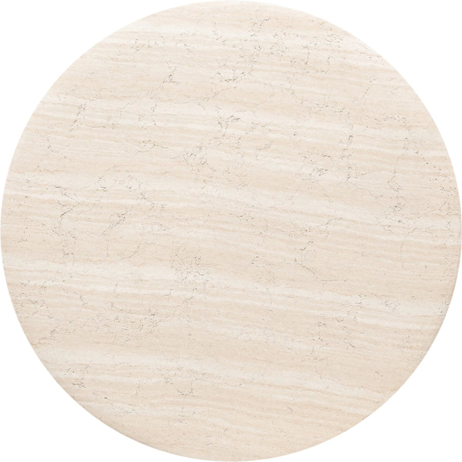 Janice End Table by Four Hands in sand striae. Made from solid concrete in a transitional style.