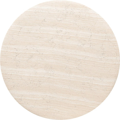 Janice End Table by Four Hands in sand striae. Made from solid concrete in a transitional style.