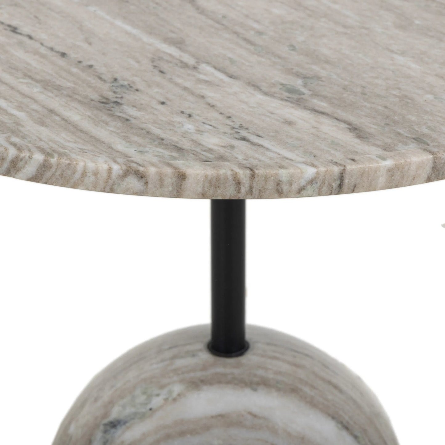 007 SI-2535452 | Closeup | Viola End Table by Four Hands. Made from solid marble, iron in a unique style.