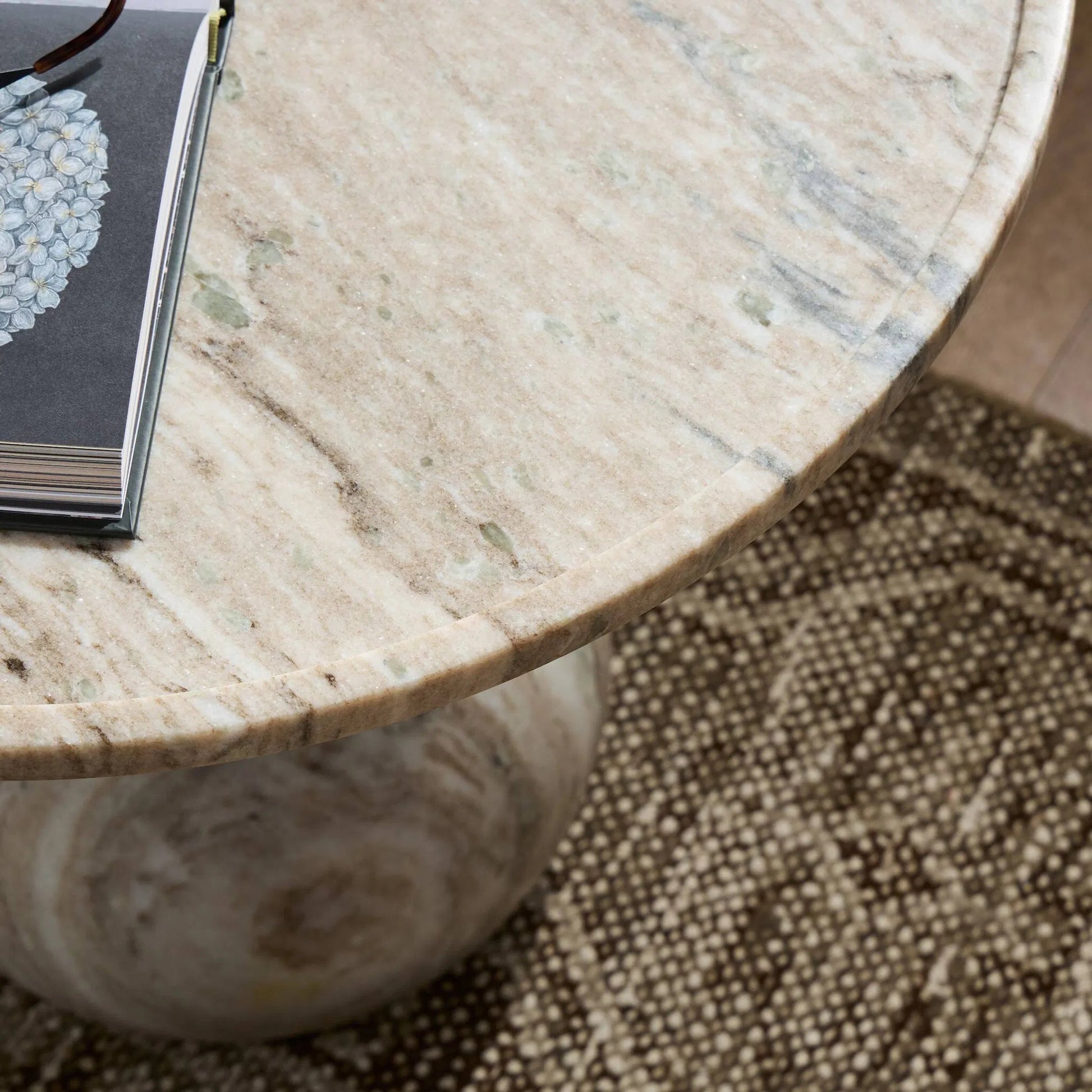 Viola End Table by Four Hands. Made from solid marble, iron in a unique style.