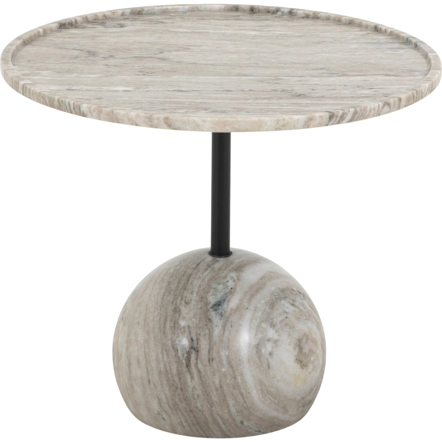 001 SI-2535452 | Primary Silo | Viola End Table by Four Hands. Made from solid marble, iron in a unique style.