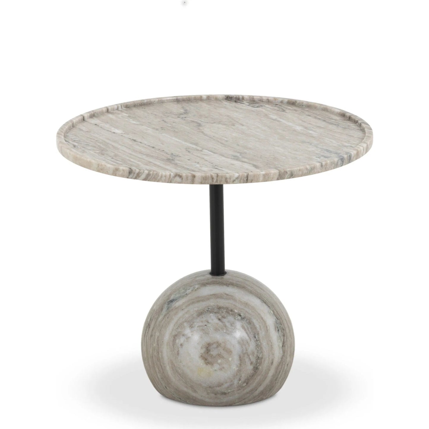 004 SI-2535452 | Additional Silo | Viola End Table by Four Hands. Made from solid marble, iron in a unique style.