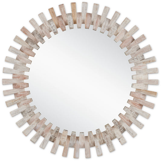 Diza Mirror by Currey and Company. Made from wood, glass in a modern style.