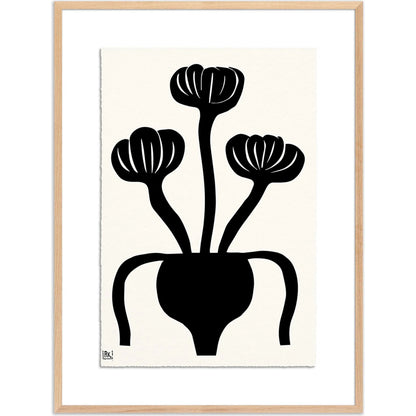 Woodblock Floral I by Roseanne Kenny by Four Hands. Made from textured fine art paper in a unique style.