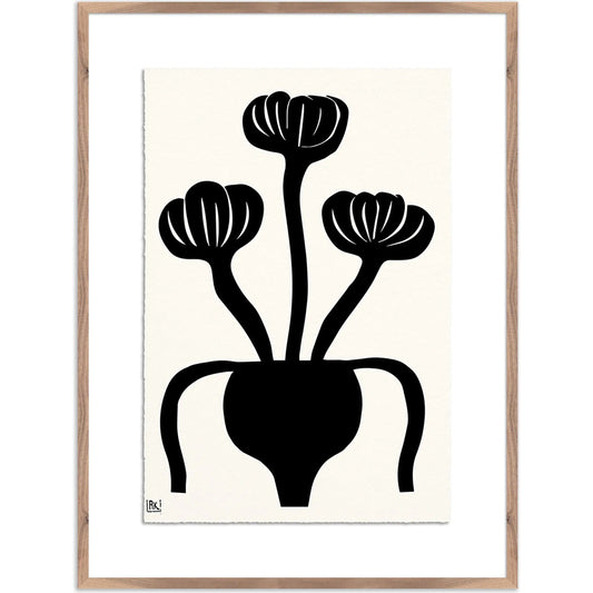 Woodblock Floral I by Roseanne Kenny by Four Hands. Made from textured fine art paper in a unique style.
