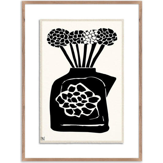 Woodblock Floral III by Roseanne Kenny by Four Hands. Made from textured fine art paper in a unique style.
