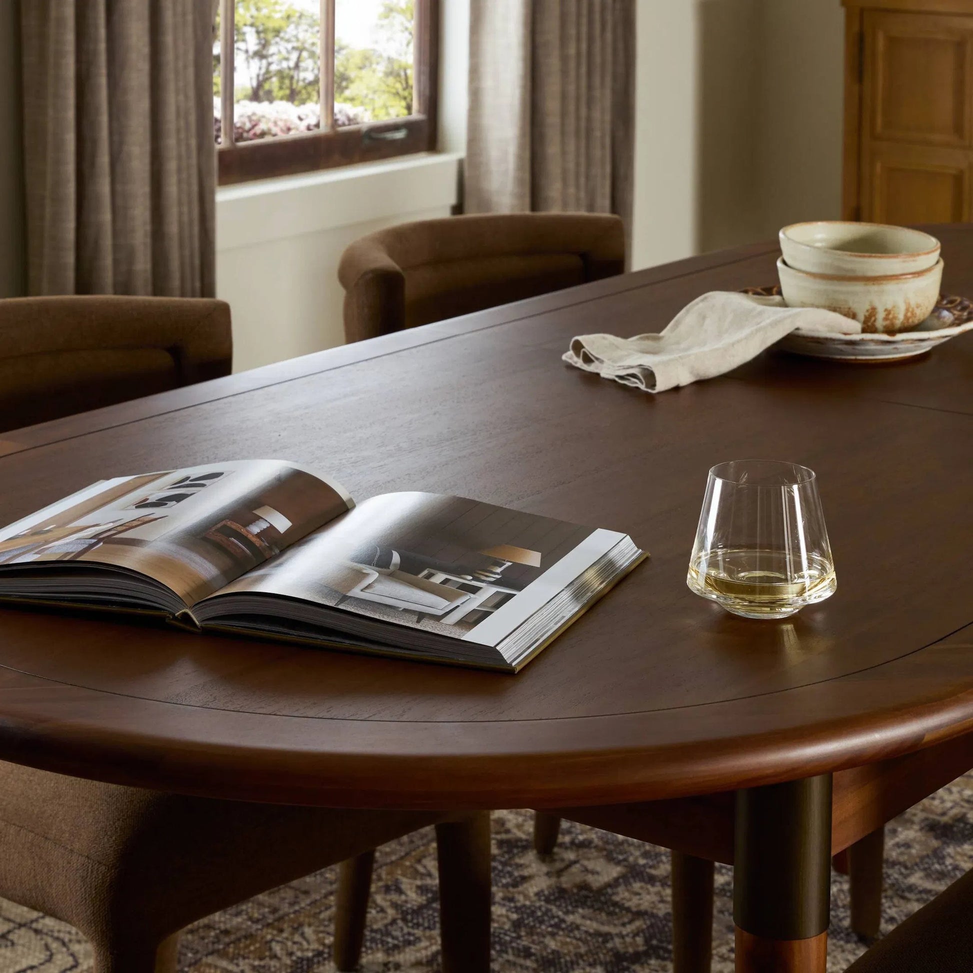Harper Oval Extension Dining Table by Four Hands. Made from unique in a unique style.