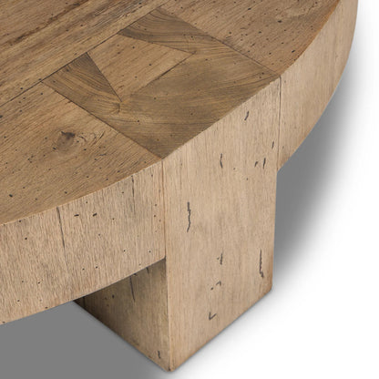 Abaso Round Coffee Table by Four Hands. Made from unique in a unique style.