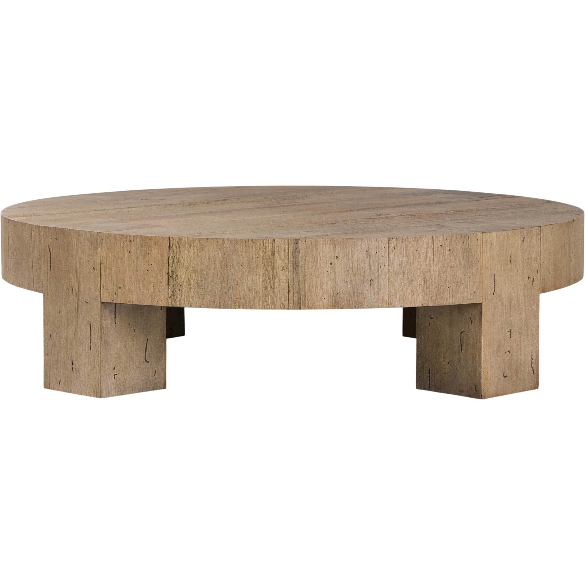 Abaso Round Coffee Table by Four Hands. Made from unique in a unique style.
