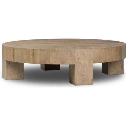 Abaso Round Coffee Table by Four Hands. Made from unique in a unique style.