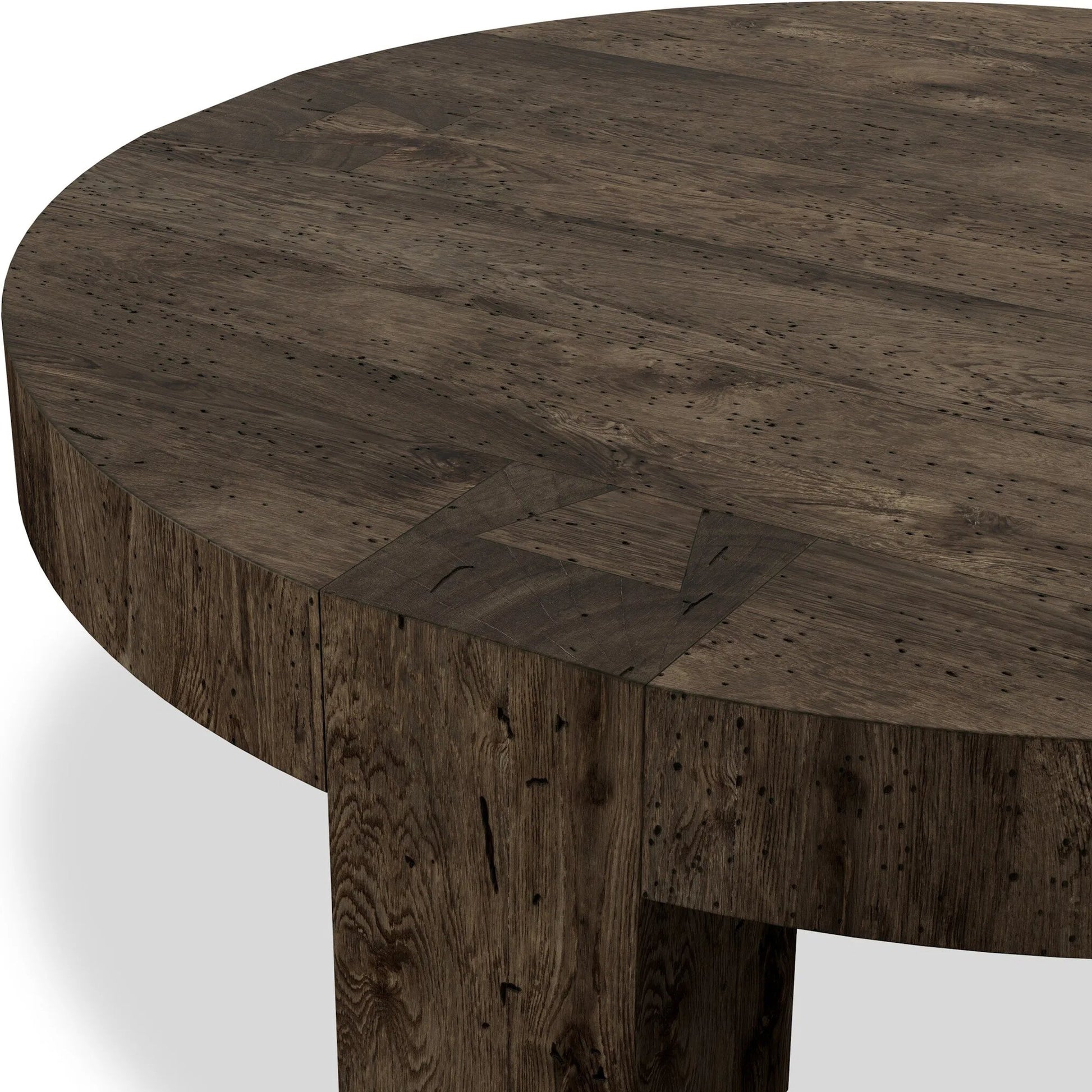 Abaso Round Coffee Table by Four Hands. Made from unique in a unique style.