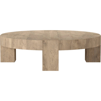 Abaso Round Coffee Table by Four Hands. Made from unique in a unique style.