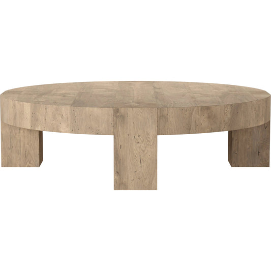 Abaso Round Coffee Table by Four Hands. Made from unique in a unique style.