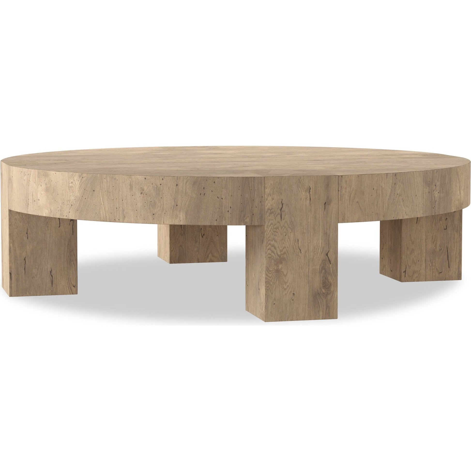 Abaso Round Coffee Table by Four Hands. Made from unique in a unique style.
